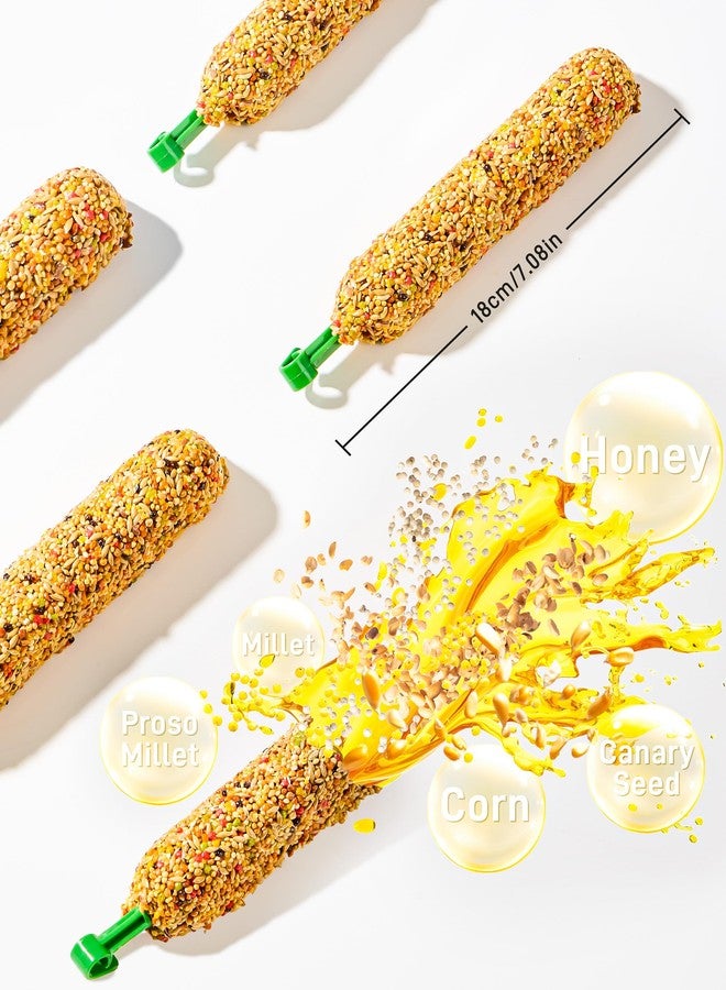 BUCATSTATE Parakeet Treats Honey Treat Sticks 3 Packs, Natural Bird Treats All Grains Flavor Cockatiel Treats, Pet Bird Treat Toy for Parrot Conure Budgie Lovebird - Image 2
